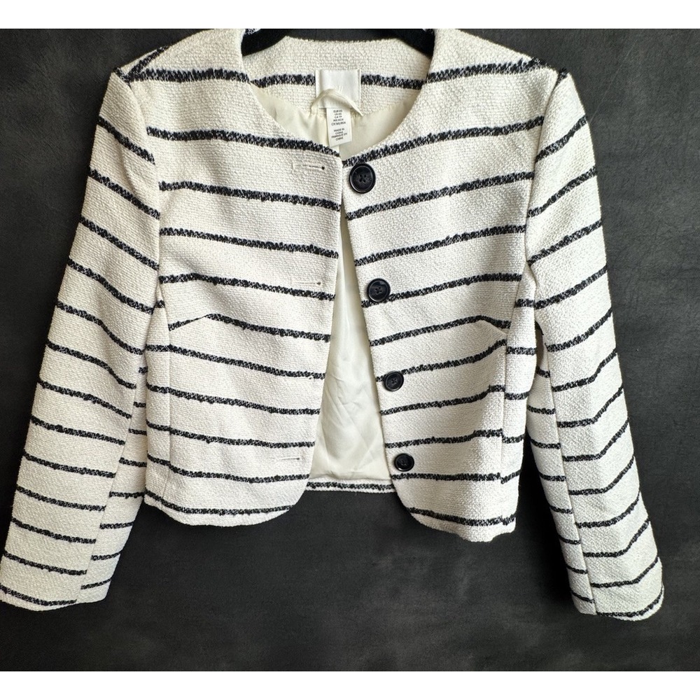 H & M Striped blazer Size XSmall